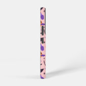 Schattige Paarse & Roze Halloween Patroon Samsung Galaxy Hoesje (Rechterkant)