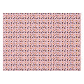 Schattige Paarse & Roze Halloween Patroon Tafelkleed (Voorkant (Horizontaal))