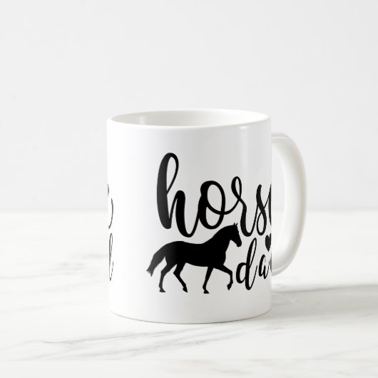 schattige paarse vader woordkunst koffiemok (Voorkant rechts)