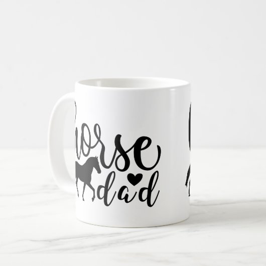 schattige paarse vader woordkunst koffiemok (Voorkant links)