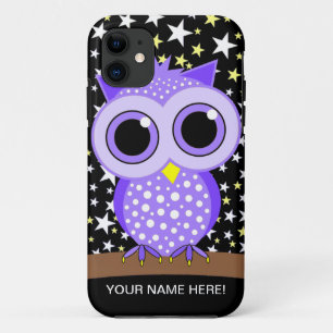 schattige paarse vlek iPhone 11 hoesje