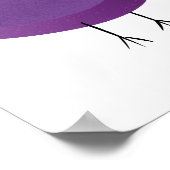 schattige paarse vogel poster (Hoek)