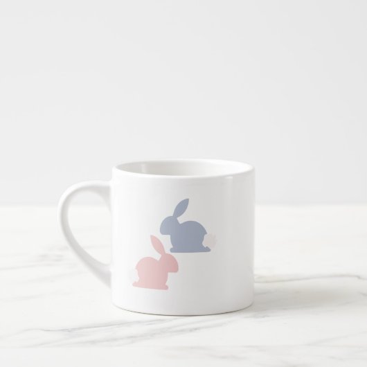 Schattige Paas Konijnen Espresso Kop (Links)