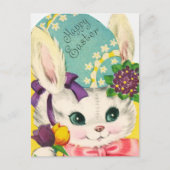 schattige  paasbundel briefkaart (Voorkant)