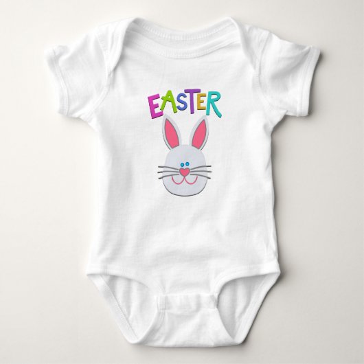 Schattige paasbunny Baby Bodysuit (Voorkant)