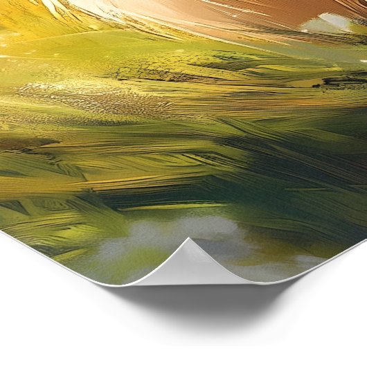 Schattige paasei poster (Hoek)