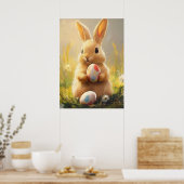 Schattige paasei poster (Keuken)