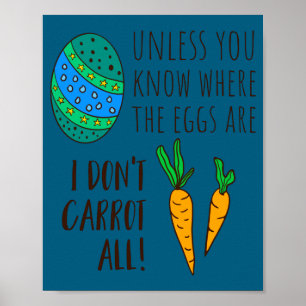 Schattige paasgrap grappige quote zeggen doedel ca poster
