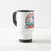 Schattige, paashaas bakset reisbeker (Voorkant links)