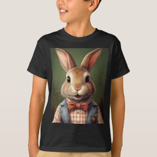 Schattige paashaas boogkonijn Stropdas happy paasj T-shirt