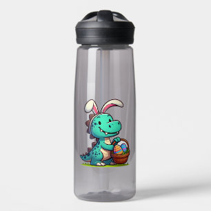 Schattige, paashaas dinosaurus waterfles