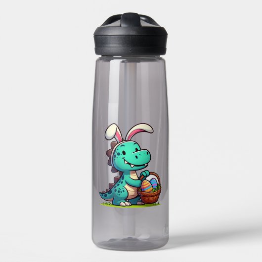 Schattige, paashaas dinosaurus waterfles (Voorkant)