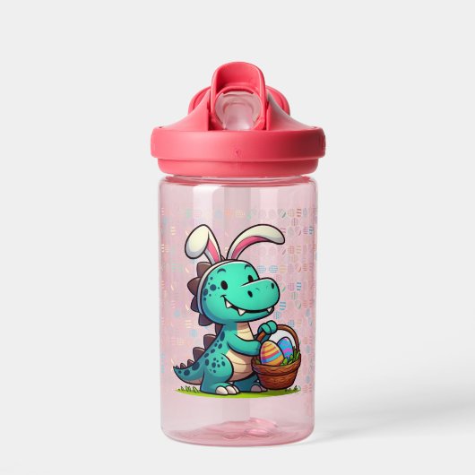Schattige, paashaas dinosaurus waterfles (Voorkant)