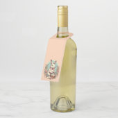 Schattige,  paashaas/ei/mand flessenhanger (Schuin)