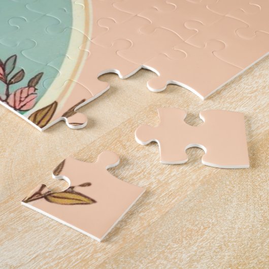 Schattige,  paashaas/ei/mand legpuzzel (Zijkant)