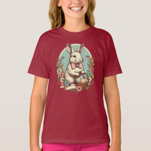 Schattige, paashaas/ei/mand t-shirt