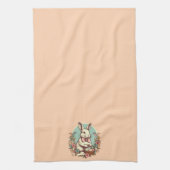 Schattige,  paashaas/ei/mand theedoek (Verticaal)