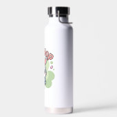 Schattige Paashaas Hop Hop Mandje Kunstwerk Waterfles (Links)