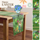 Schattige paashaas illustratie medium tafelloper