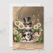 Schattige paashaas. kaart (Achterkant)