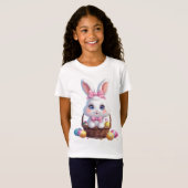 Schattige paashaas – Kawaii Holiday Delight T-shirt (Voorkant volledig)