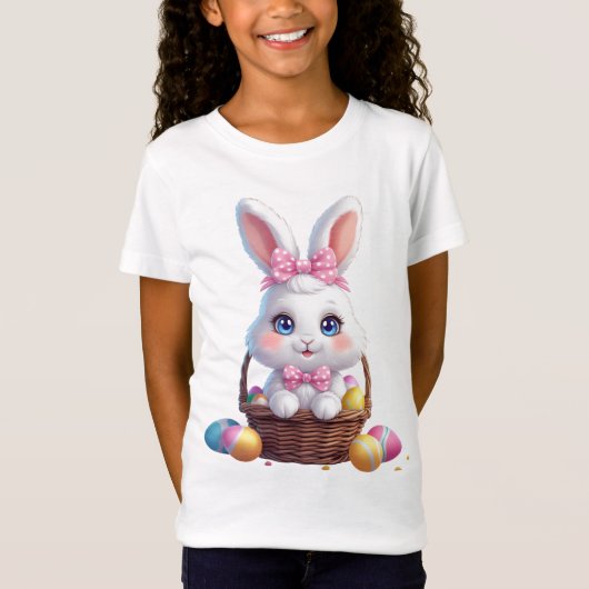 Schattige paashaas – Kawaii Holiday Delight T-shirt (Voorkant)
