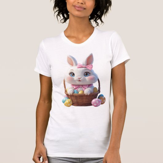 Schattige paashaas – Kawaii Holiday Delight T-shirt (Voorkant)