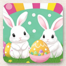 🐰 Schattige Paashaas Kleurrijk decoratief ei