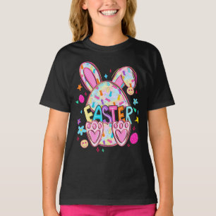 Schattige Paashaas – Kleurrijke Konijnenoren & Poo T-shirt