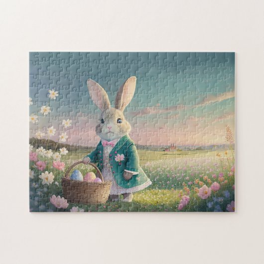 Schattige paashaas  legpuzzel (Horizontaal)