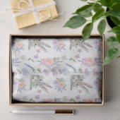 Schattige Paashaas Lente Pastel Bloem Wit Tissuepapier (Geschenk)