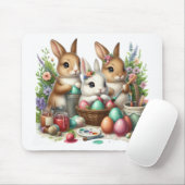 Schattige, Paashaas/Lenteverf feest Muismat (Met muis)