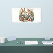 Schattige, Paashaas/Lenteverf feest Spandoek (Beurs)