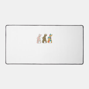 Schattige Paashaas Luipaard Konijn en Bloem Bunni Bureaumat