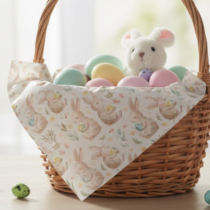 Schattige Paashaas Pastelkonijn & Eieren Lente Cadeaupapier