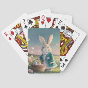 Schattige paashaas pokerkaarten