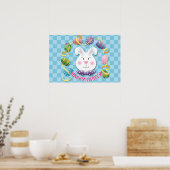 Schattige Paashaas Poster (Keuken)
