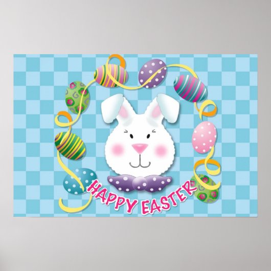 Schattige Paashaas Poster (Voorkant)