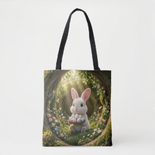 Schattige Paashaas Tote Bag
