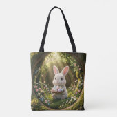 Schattige Paashaas Tote Bag (Achterkant)