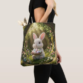 Schattige Paashaas Tote Bag (Dichtbij)