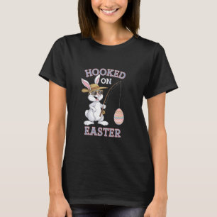 Schattige Paashaas Vissen vangende Eieren Pret Fee T-shirt