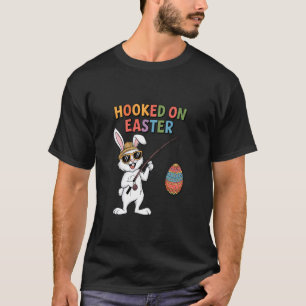 Schattige Paashaas Vissen vangende Eieren Pret Fee T-shirt