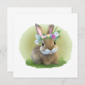 Schattige paashaas voor een positieve stemming   kaart (Voorkant / Achterkant)