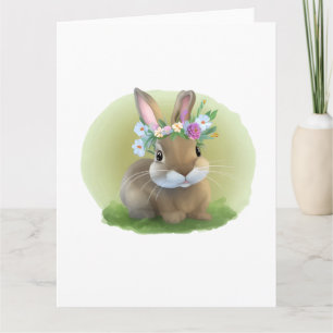 Schattige Paashaas voor een positieve stemming    Kaart