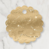 Schattige paashaas zitten in de mand bedankjes labels (Achterkant)