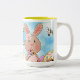 Schattige Paashaasjes Tweekleurige Koffiemok