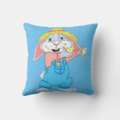 Schattige paasjongen Bunny Kussen (Achterkant)