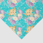 Schattige paaskip kleurrijk patroon tissuepapier (Detail)