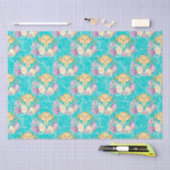 Schattige paaskip kleurrijk patroon tissuepapier (Craft)